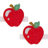 Apple Glitter Red Hair Clips - Hair Accessories - 1 - thumbnail