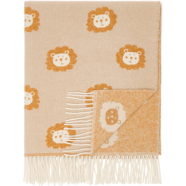 Super Soft Merino Baby Blanket, Lion