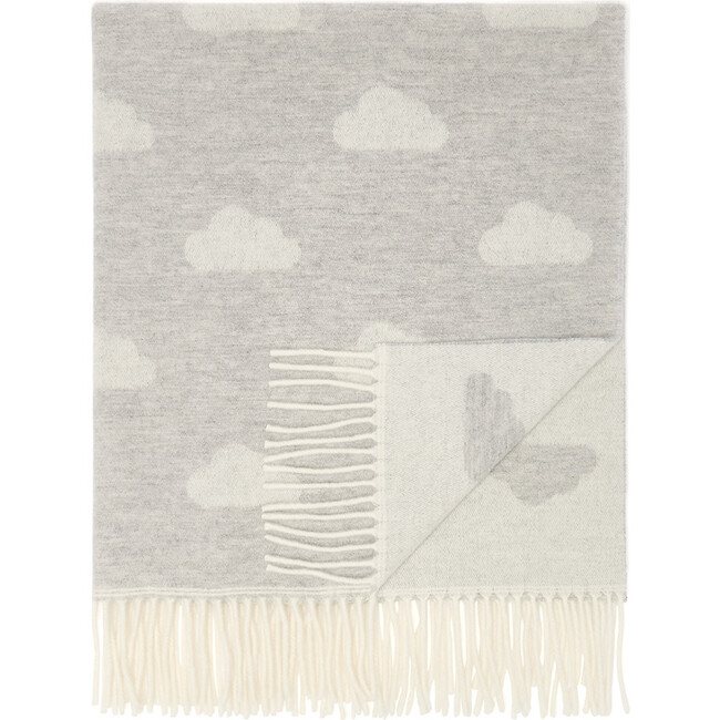 Super Soft Merino Baby Blanket, Cloud