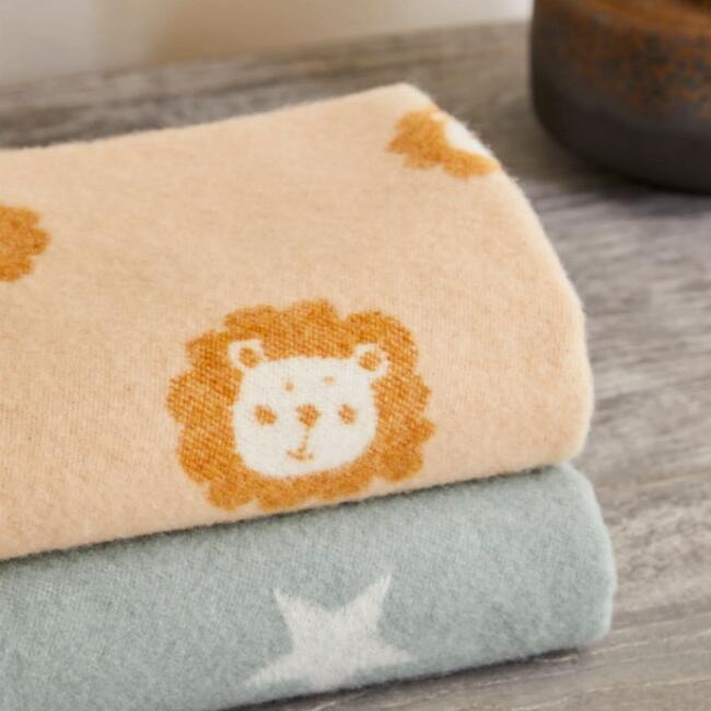 Super Soft Merino Baby Blanket, Lion - Blankets - 4