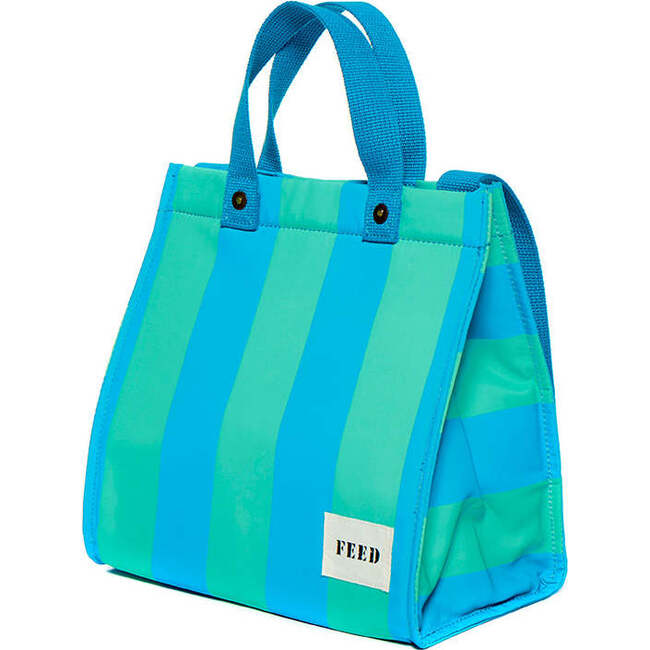 Lunch Bag, Blue Cabana Stripe - Lunchbags - 3