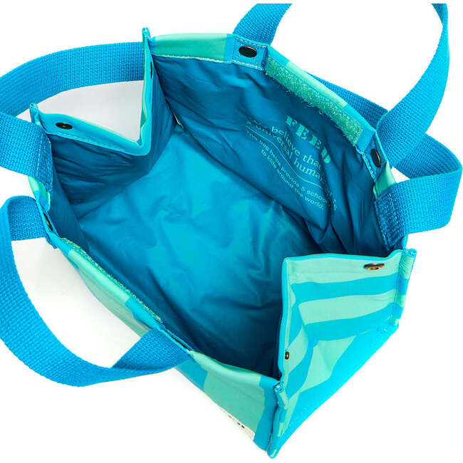 Lunch Bag, Blue Cabana Stripe - Lunchbags - 5