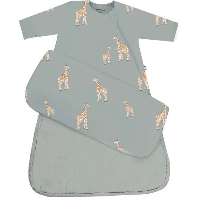 Wonderzip Long Sleeve Sleep Bag 2.5 Tog, Giraffe Moss