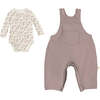 Bamboo Fleece Onesie Overall Set, Poise - Mixed Apparel Set - 1 - thumbnail