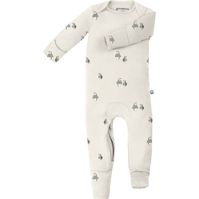 DiaperZip Convertible Footie Pajamas, Penguin