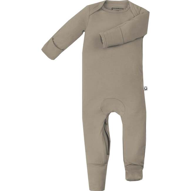 DiaperZip Convertible Footie Pajamas, Maple