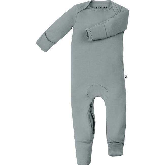 DiaperZip Convertible Footie Pajamas, Moss