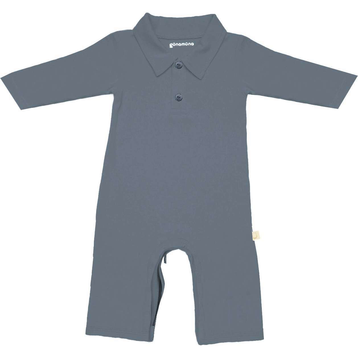 Bamboo Fleece Collared Jumpsuit, Hush - Rompers - 1