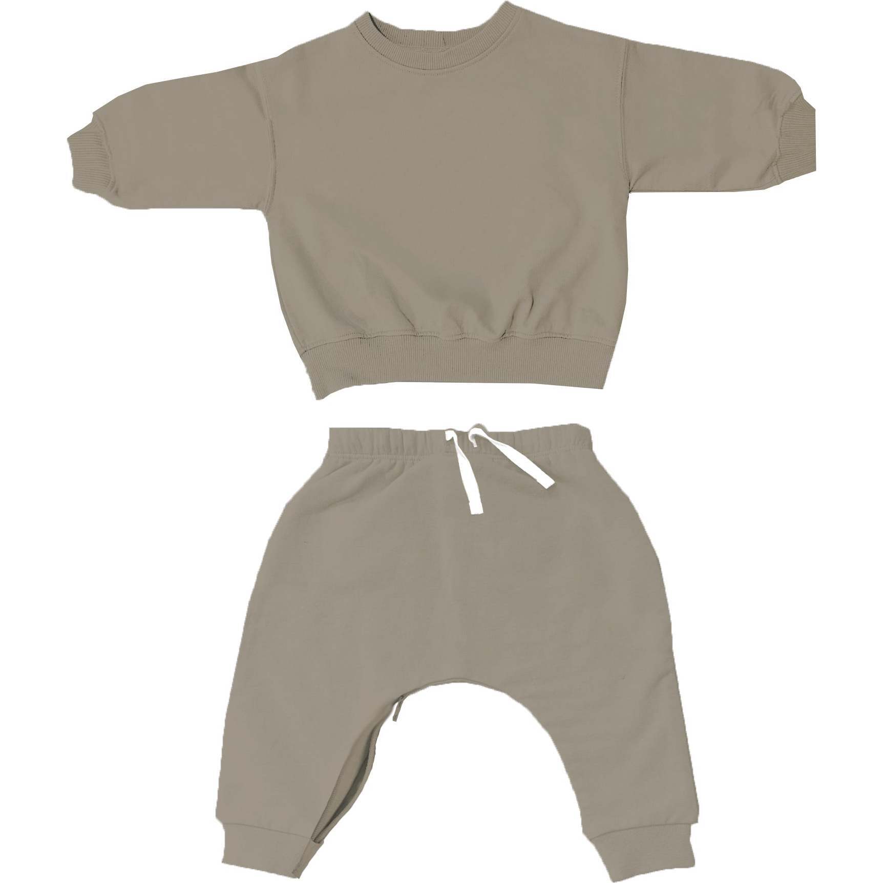 Baby's Bamboo Fleece Jogsuit, Maple - Mixed Apparel Set - 1