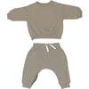 Baby's Bamboo Fleece Jogsuit, Maple - Mixed Apparel Set - 1 - thumbnail