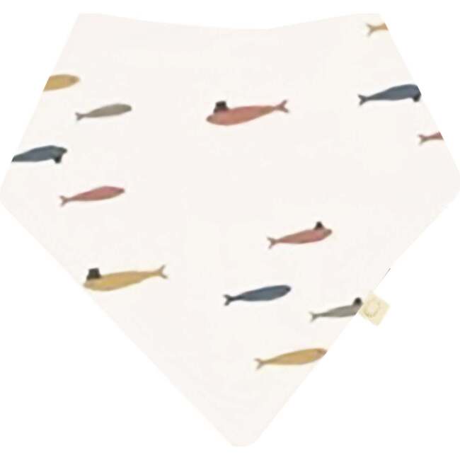 Baby's Bamboo Bandana Bib, Fish With A Hat