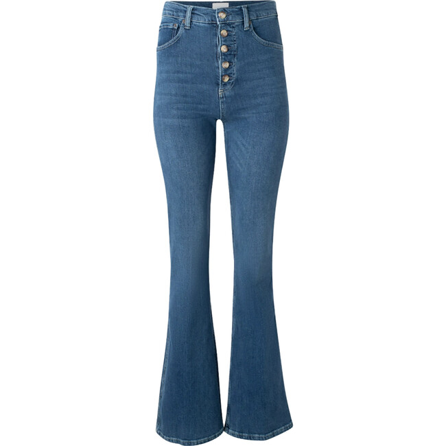 The Ricky 5-Buttoned High-Waist Comfort Fit Flared Jeans, Love Jones