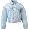 The Harvey Raw Hem Cropped Denim Jacket, She's All That - Jackets - 1 - thumbnail