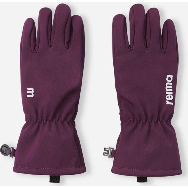 Kid's Tehden Waterproof Softshell Gloves, Deep Purple