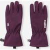 Kid's Tehden Waterproof Softshell Gloves, Deep Purple - Gloves - 1 - thumbnail