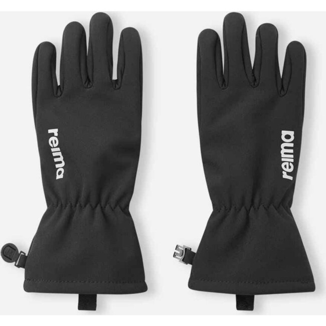 Kid's Tehden Waterproof Softshell Gloves, Black