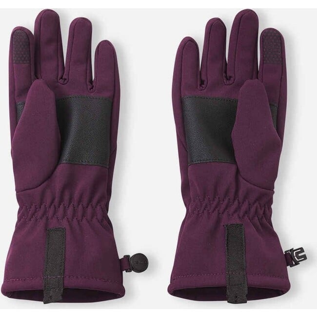 Kid's Tehden Waterproof Softshell Gloves, Deep Purple - Gloves - 2