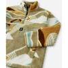 Kid's Turkikas Sherpa Fleece Anorak Sweater, Peanut Brown - Sweaters - 3