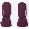 Kid's Osaten Waterproof & Dirt-Repellent Softshell Mittens, Deep Purple - Gloves - 1 - thumbnail