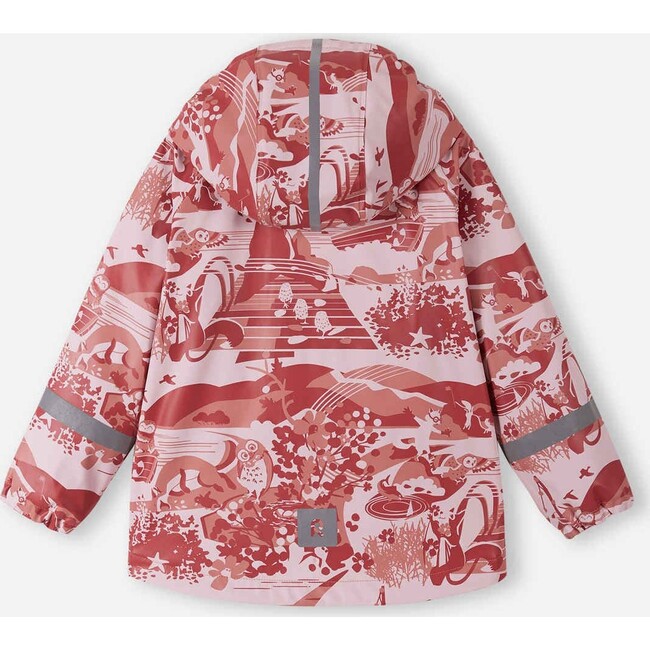 Kid's Koski Fleece Lined Rain Jacket, Rose Blush - Raincoats - 2