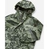 Kid's Koski Fleece Lined Rain Jacket, Greyish Green - Raincoats - 3