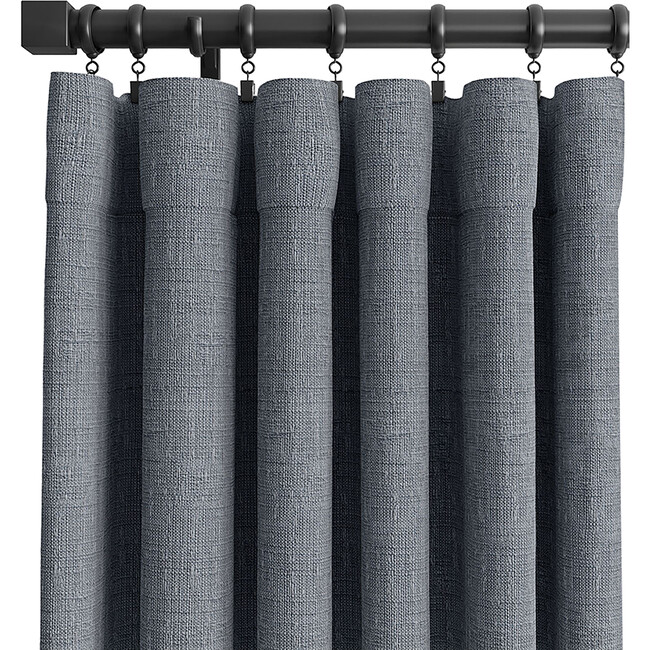 Taylor Light Filtering UV Protection Curtain​​, Indigo - Window Treatments - 1