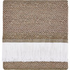 Herringbone Stain Resistant Indoor Outdoor Throw, Spice - Throws - 1 - thumbnail