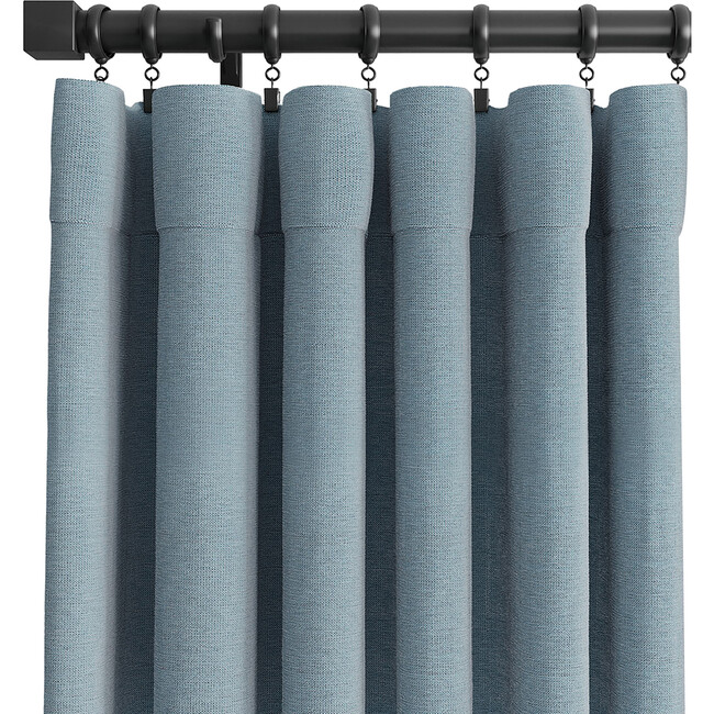 Durant Light Filtering UV Protection Curtain​​, Turquoise - Window Treatments - 1