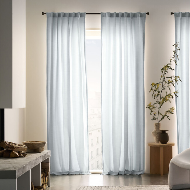 Durant Light Filtering UV Protection Curtain​​, Mineral Blue - Window Treatments - 2