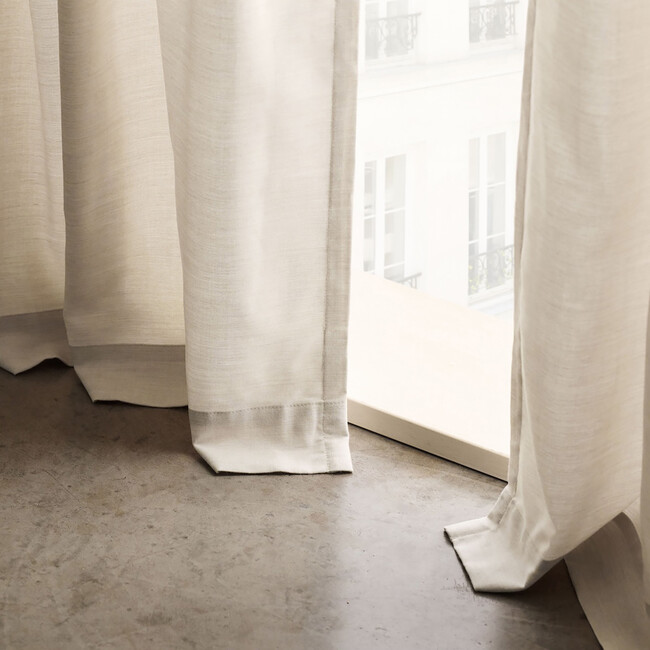 Durant Light Filtering UV Protection Curtain​​, Flax - Window Treatments - 3