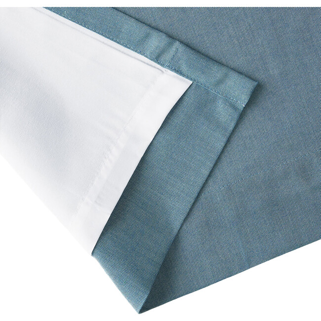 Durant Light Filtering UV Protection Curtain​​, Turquoise - Window Treatments - 5