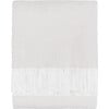 Crosshatch Stain Resistant Indoor Outdoor Throw, White - Throws - 1 - thumbnail