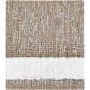 Crosshatch Stain Resistant Indoor Outdoor Throw, Latte - Throws - 1 - thumbnail