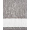 Crosshatch Stain Resistant Indoor Outdoor Throw, Smoke - Throws - 1 - thumbnail