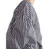 Women's Geneva Drop Shoulder Blouse, Black & White Gingham - Blouses - 2