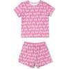 Rainbow Print 2-Piece Short Sleeve Tee & Short Playset, Auguste - Mixed Apparel Set - 1 - thumbnail