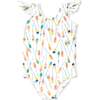 Flutter Sleeveless One-Piece Swimsuit, Painted Oars - One Pieces - 1 - thumbnail