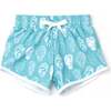 Drawstring Waist UPF50 Swim Trunks, Oyster Sea Glass - Swim Trunks - 1 - thumbnail