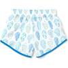 Drawstring Waist UPF50 Swim Trunks, Oyster Blue Multicolors - Swim Trunks - 2