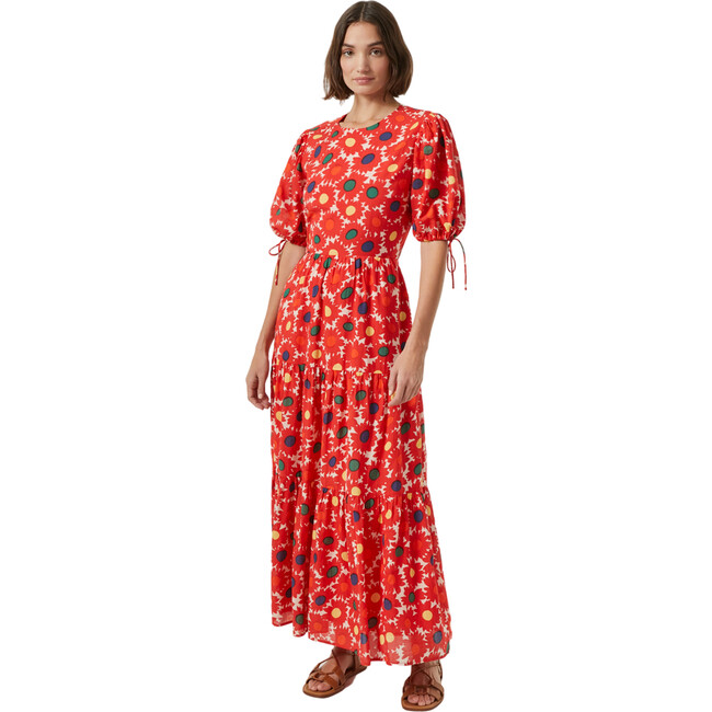 Women's Jolie Floral Print Tiered Maxi Dress, Grenada - Dresses - 3