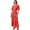 Women's Jolie Floral Print Tiered Maxi Dress, Grenada - Dresses - 3