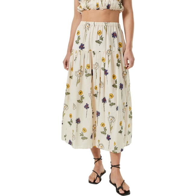 Women's Ariella Print Elastic Waistband Skirt, Saba - Skirts - 3