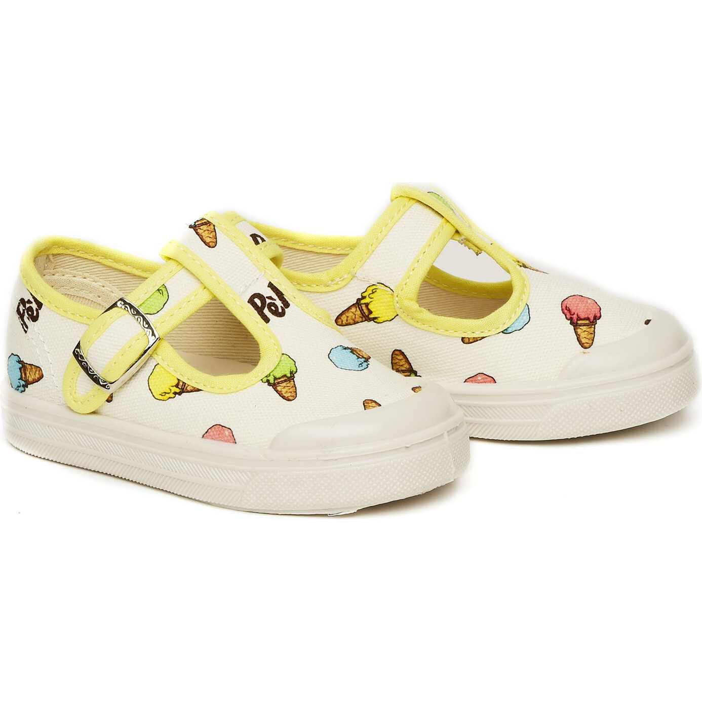 Gelati Button Strap Slip Ons, Multicolors - Sneakers - 1