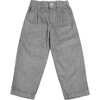 Corduro Baggy Fit Pants, Foggy Grey - Pants - 1 - thumbnail