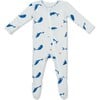 Zippered Footie, Whale - Footie Pajamas - 1 - thumbnail