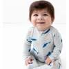 Zippered Footie, Whale - Footie Pajamas - 2