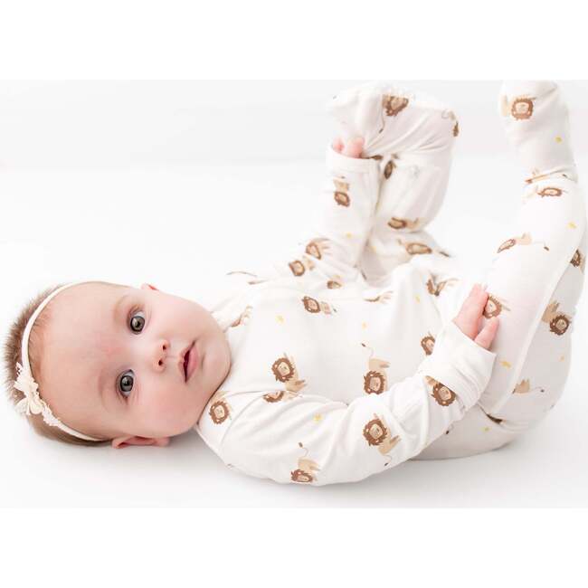 Zippered Footie, Lion - Footie Pajamas - 3