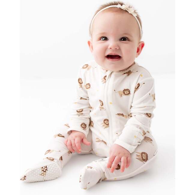 Zippered Footie, Lion - Footie Pajamas - 4