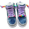 Skye High Top Denim Sneaker, Blue - Sneakers - 1 - thumbnail