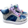 Skye High Top Denim Sneaker, Blue - Sneakers - 3